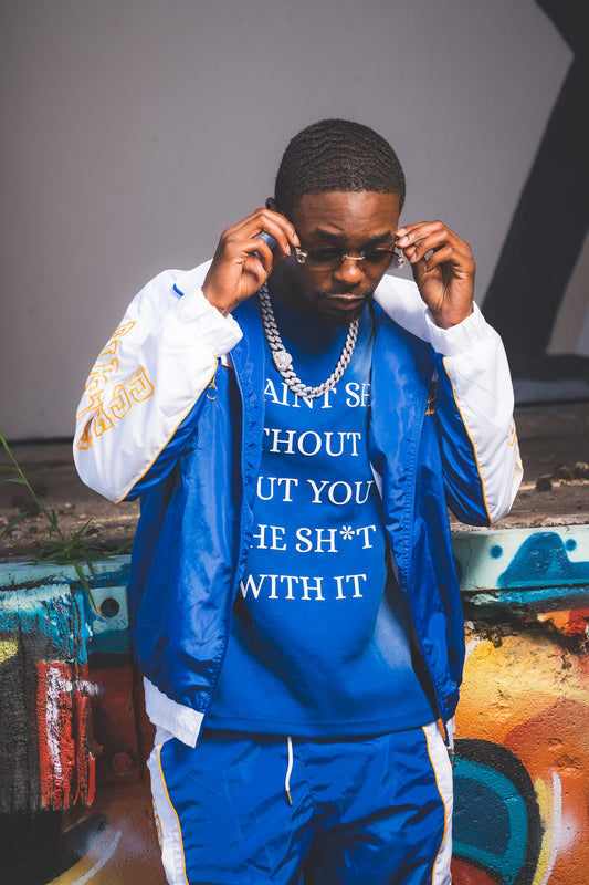 First Class Aviator Jacket/ blue