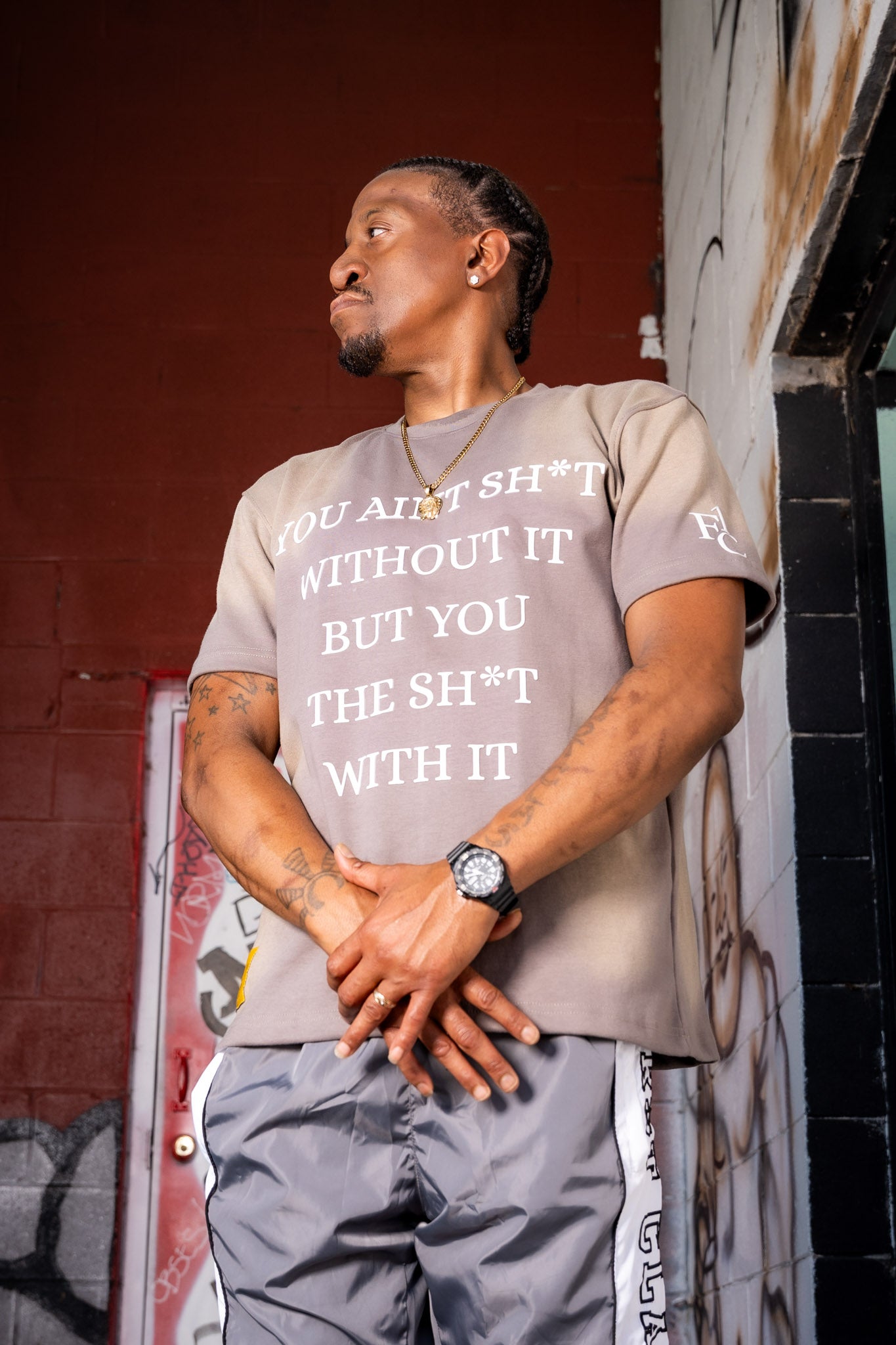 “You ain’t” sun faded High density t-shirt