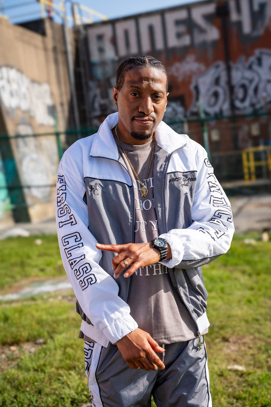 FIRST CLASS SYNDICATE Grey | Aviator Jacket