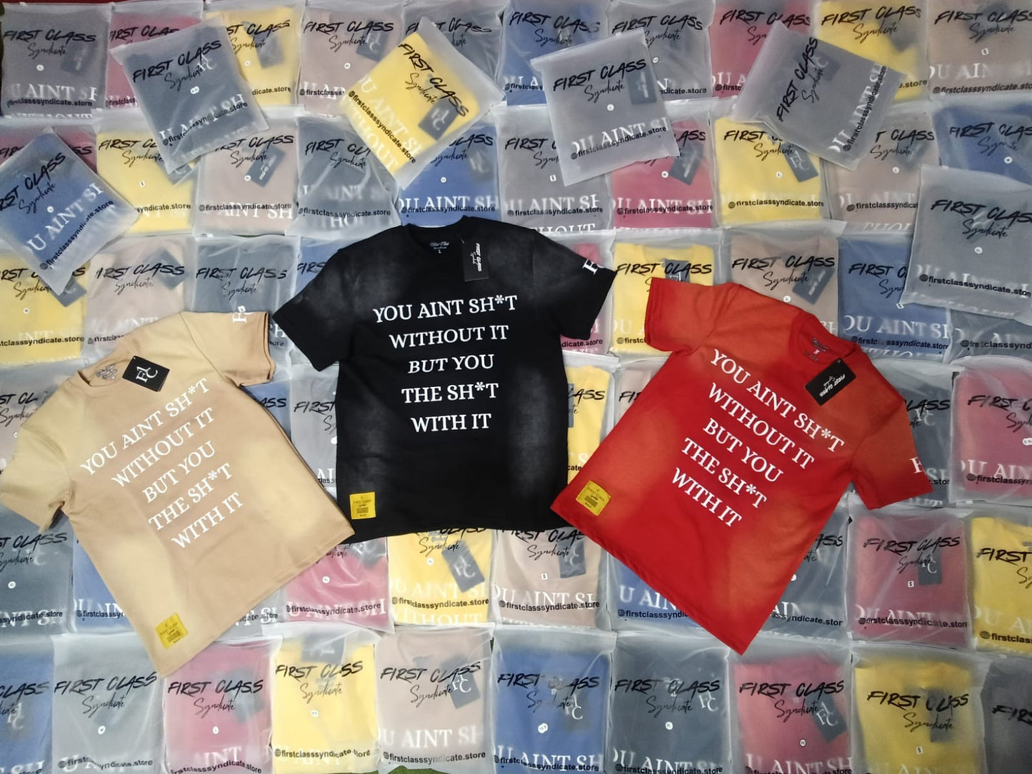 “You ain’t” sun faded High density t-shirt