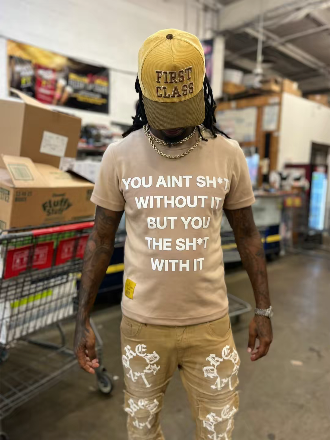“You ain’t” sun faded High density t-shirt